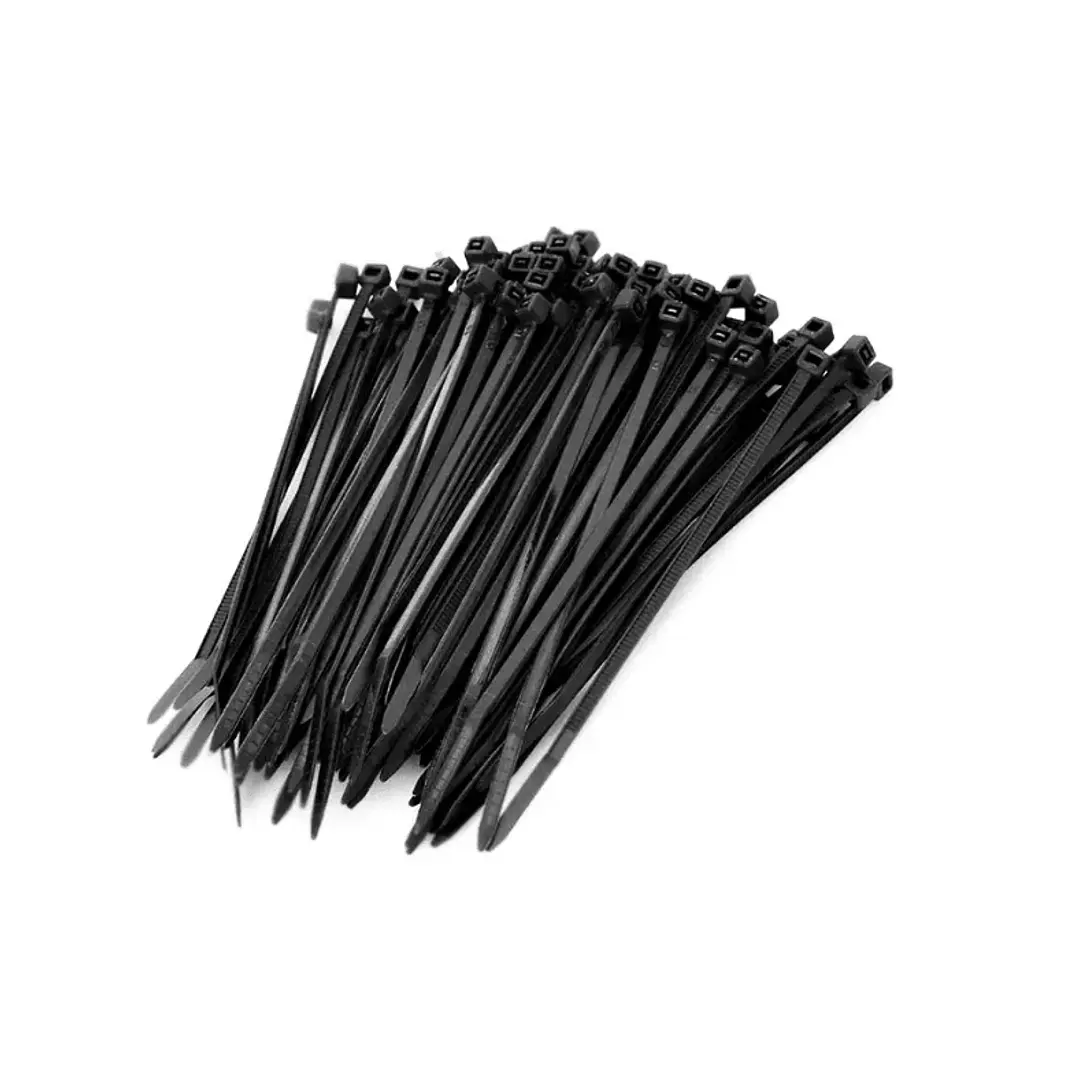 Amarras Plástica Negra De 150mm Bolsa 100 Piezas Tactix 1
