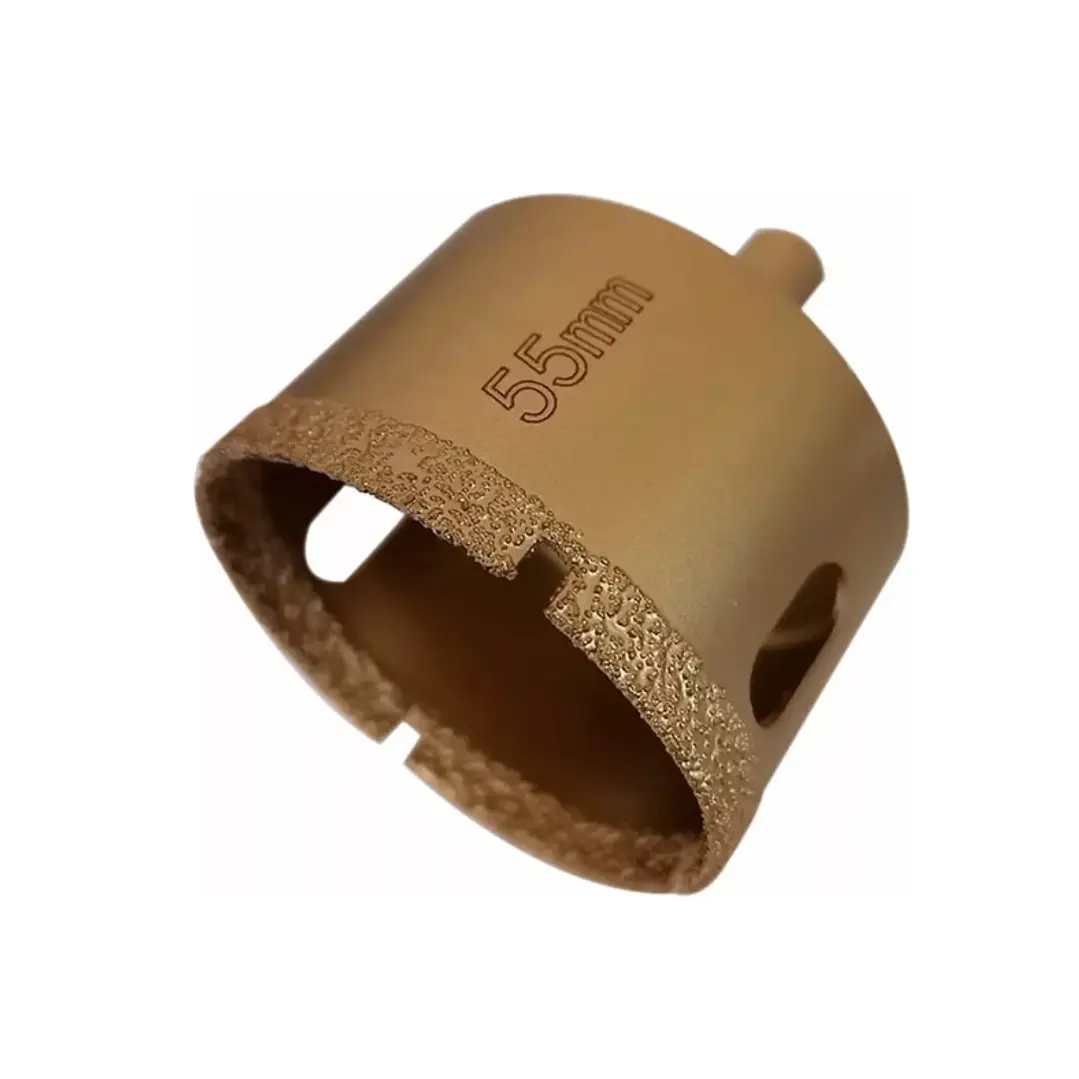 Broca Copa Para Ceramica Vidrio 55mm Crownman 1