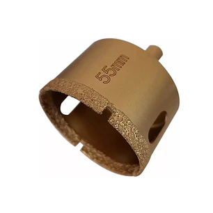 Broca Copa Para Ceramica Vidrio 55mm Crownman
