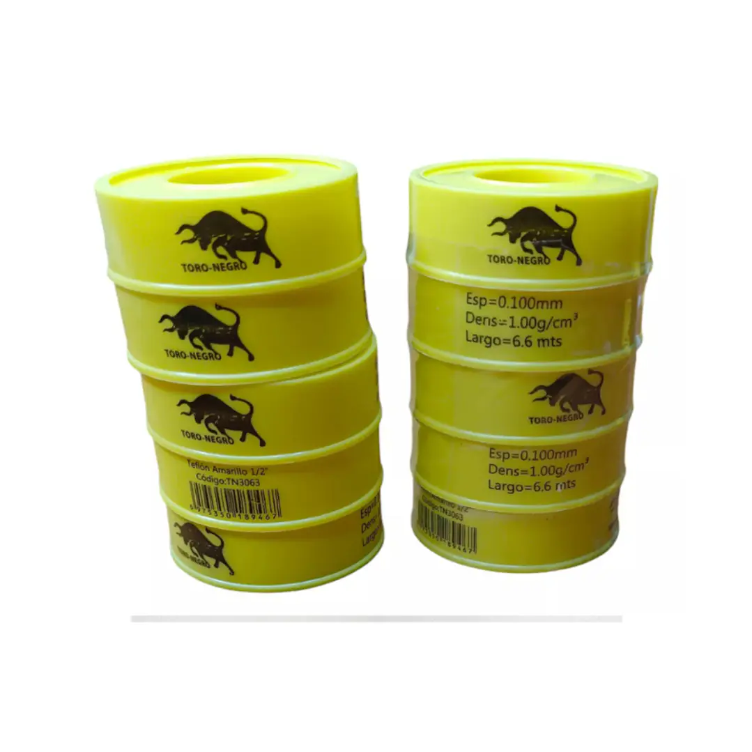 Teflón Amarillo 1/2 Toro Negro  1