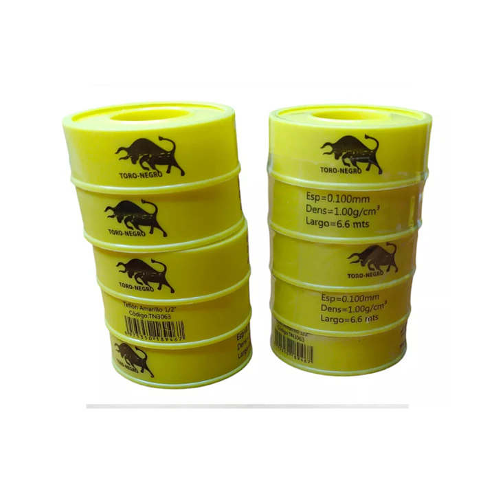 Teflón Amarillo 1/2 Toro Negro  1