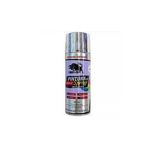 Pintura Aerosol Spray 400Ml Cromo Metalico Toro Negro