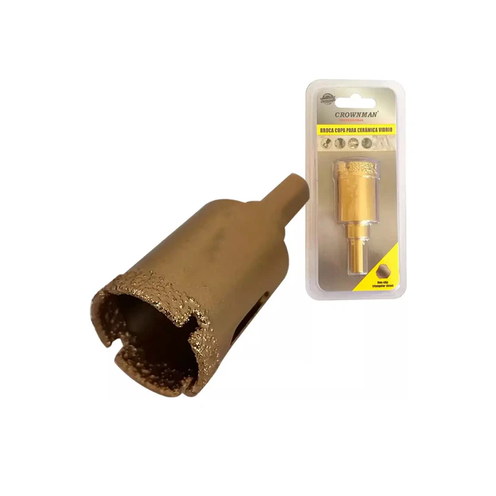 Broca Copa Para Ceramica Vidrio 20mm Crownman 1