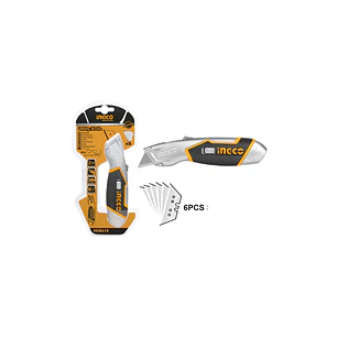 Cuchillo Cartonero Retractil Industrial Ingco 