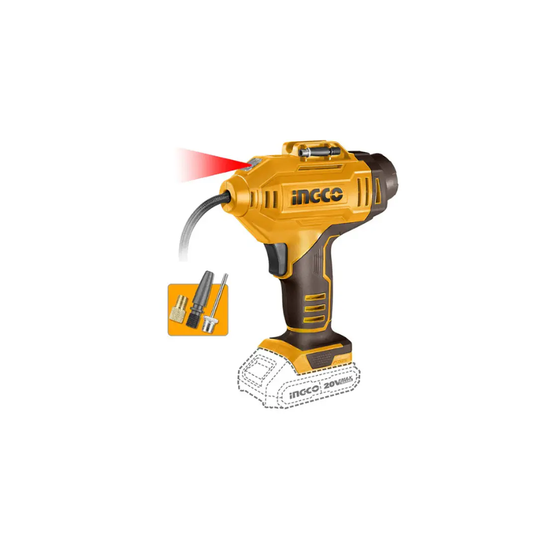 Compresor Para Auto Inalambrico 20v/150psi Ingco 1