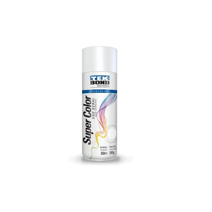 Pintura Aerosol Spray 400Ml Blanco Mate Uso General Tekbond 1