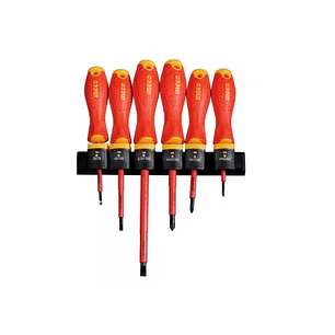 Juego De Destornilladores Aislados Imantado 6 Pcs 1000v Ingco