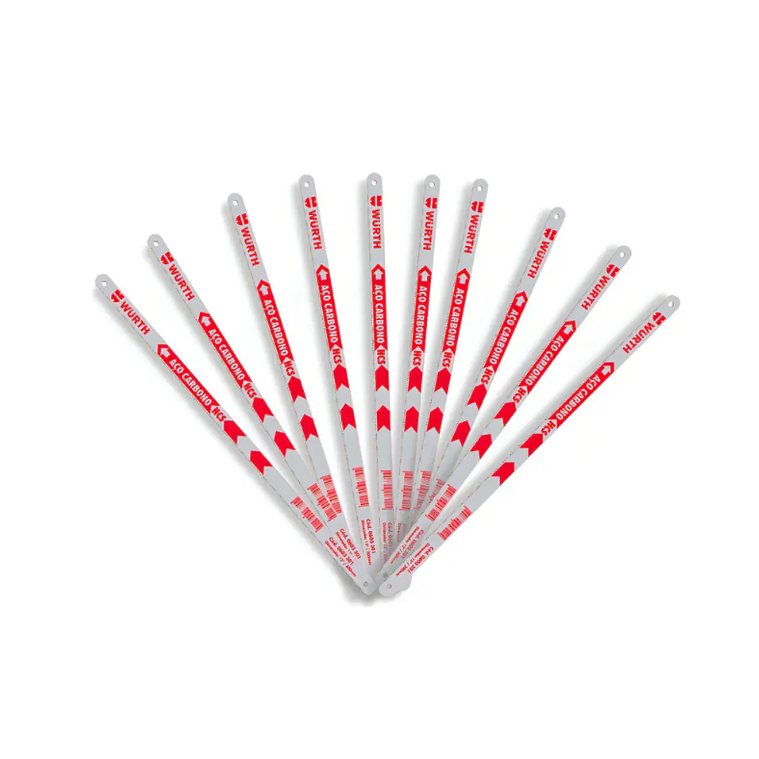 Hoja De Sierra Doble Cara Acero Hcs 24D x 10 Unidades Wurth 1