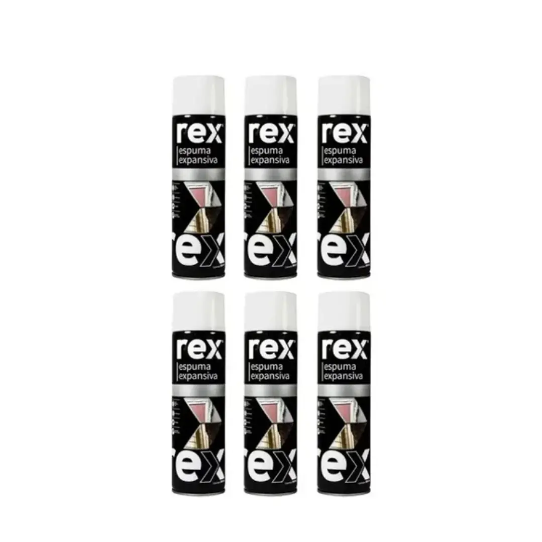 Espuma Expansiva 500ml x 6 Unidades Rex 1