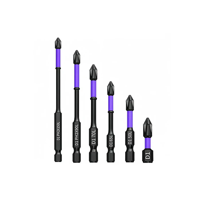 Set 6 Puntas De Impacto Magnéticas Ph2 S2 25 a 150mm Flovi  1