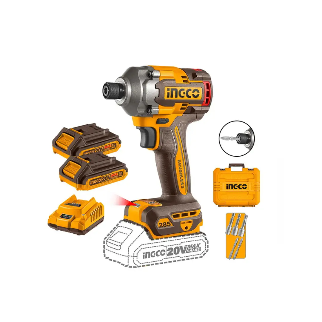 Atornillador De Impacto Bl + 2 Baterias 2Ah Y Cargador 1/4