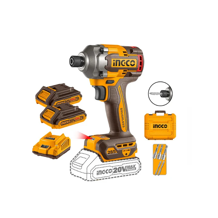 Atornillador De Impacto Bl + 2 Baterias 2Ah Y Cargador 1/4
