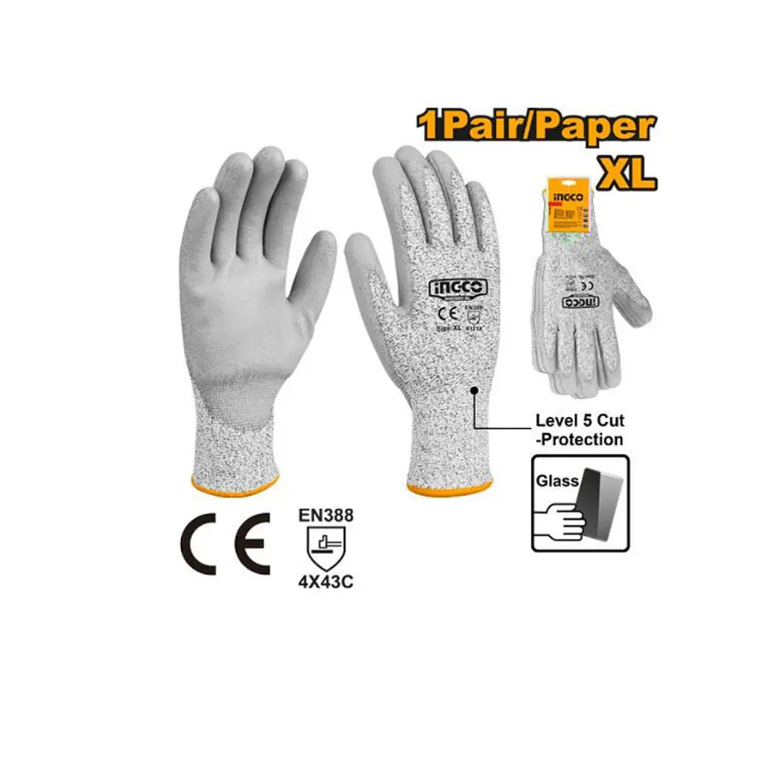 Pack de 12 Pares De Guantes Anticorte Talla XL Ingco  1