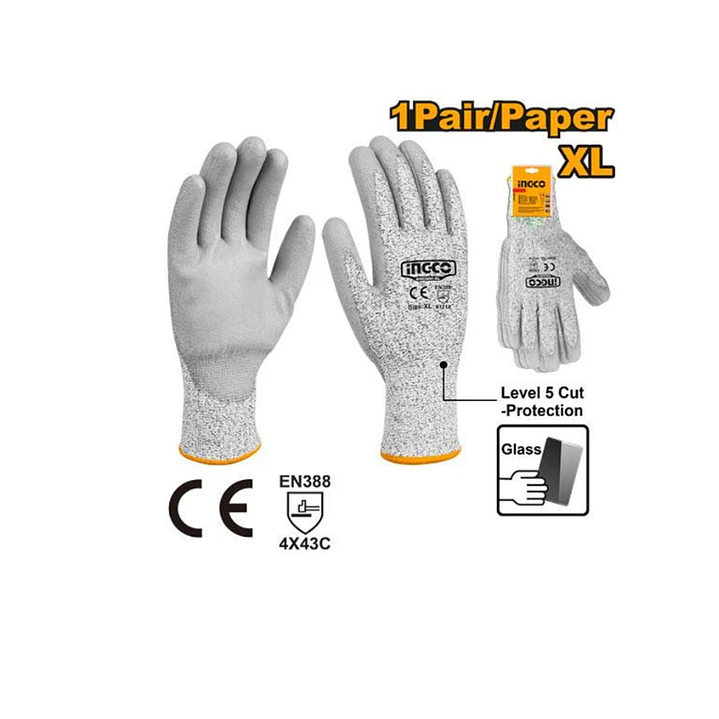 Pack de 12 Pares De Guantes Anticorte Talla XL Ingco  1