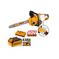 Motosierra Bl + 2 Bat 4ah Y Carg Rap Doble 40v/16