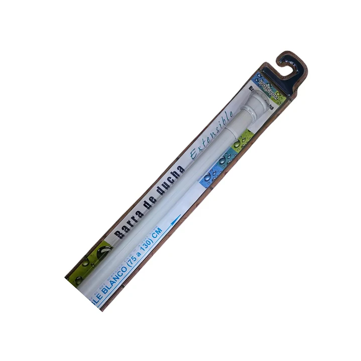 Barra De Ducha Extensible Blanco 75-130Cm Inoxcrom  1