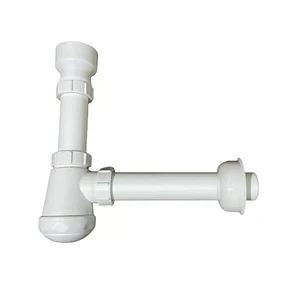 Sifon Urinario Universal Plastico 1 1/4 Blanco Salida 40 Mm Aquakit
