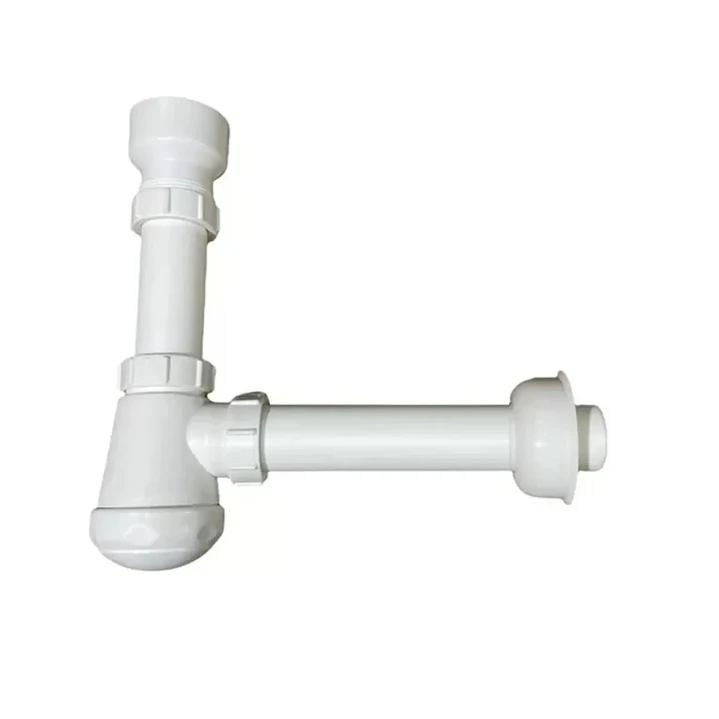 Sifon Urinario Universal Plastico 1 1/4 Blanco Salida 40 Mm Aquakit 1