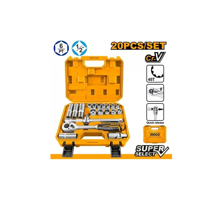 Set Dados Y Chicharra Industrial 20 Pcs 1/2