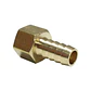 Niple Bronce Cachimba Recta Hi 1/2 Espiga Manguera Gas - Miniatura 1