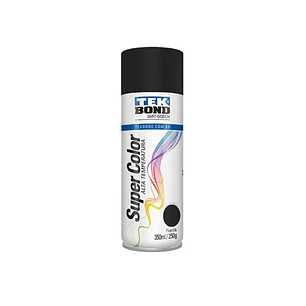 Pintura Aerosol Spray 400Ml Negro Mate Alta Temperatura Tekbond 