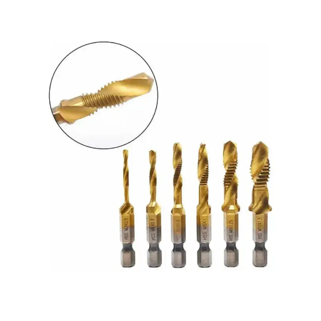 Set Brocas Espiral Hss 6 Piezas M3/4/5/6/8/10   1
