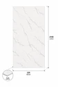 Plancha de PVC tipo mármol.    - Miniatura 2
