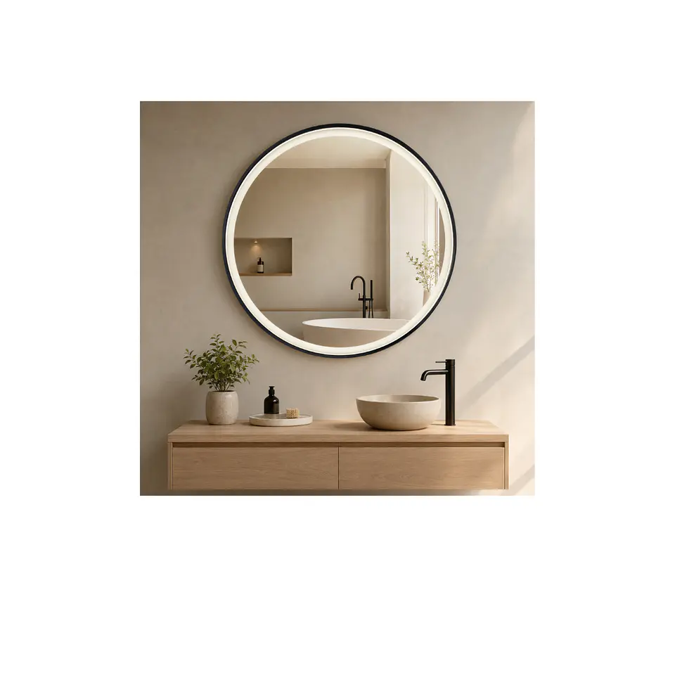 Espejo LED Redondo Black 80x 80cm K314-B 1