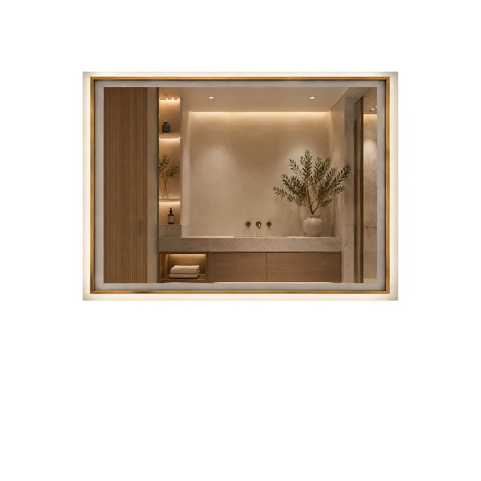 ESPEJO LED 60*80CM BRONCE  K104-G  1