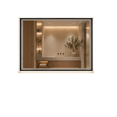 ESPEJO LED 60*80CM NEGRO  K104-G 