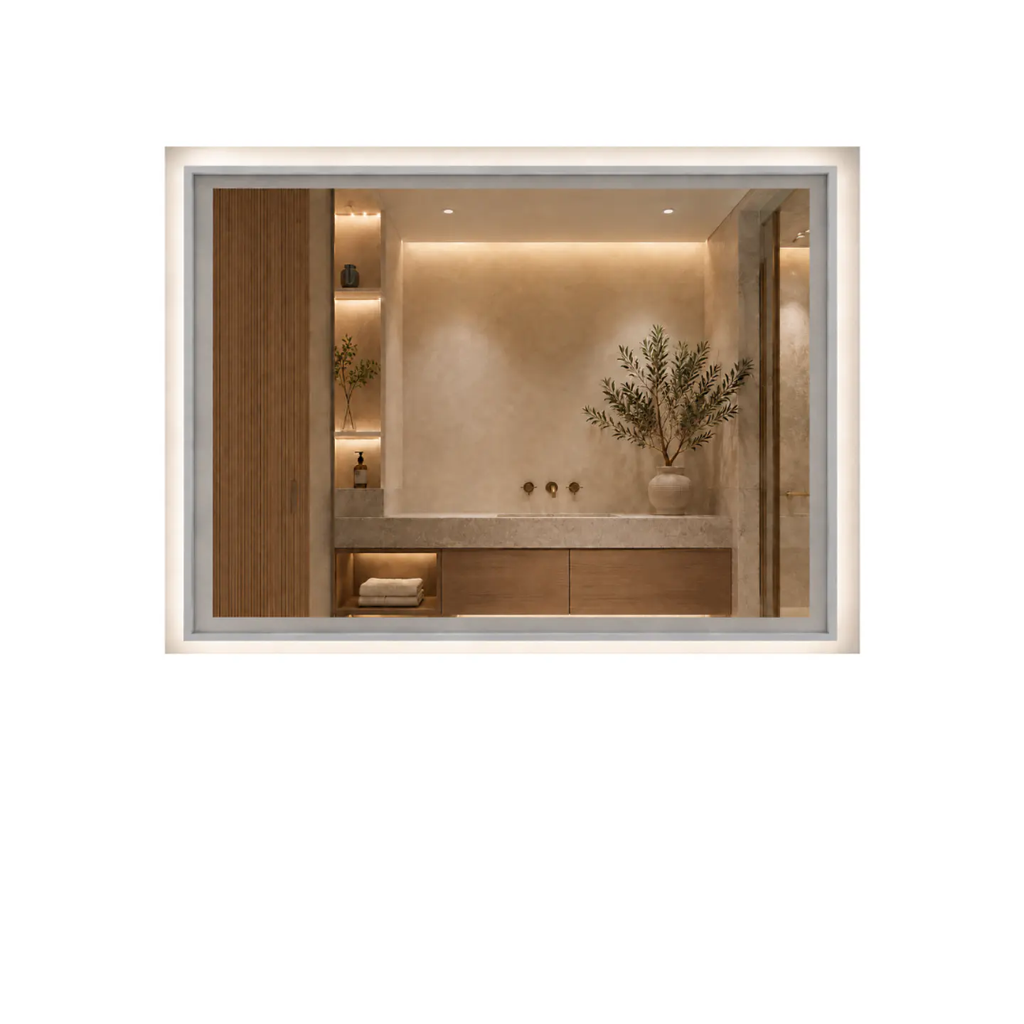 ESPEJO LED 60*80CM SILVER K104-S  1