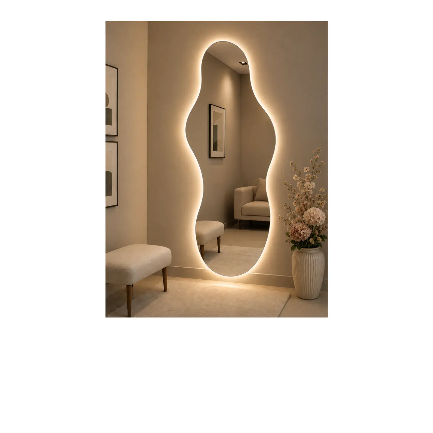 Espejo Led Irregular Sin Marco L13  1