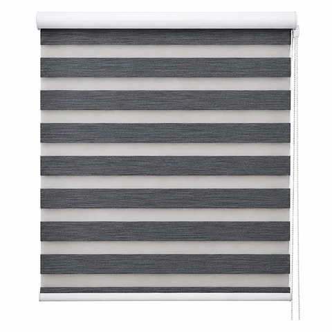 Cortina Duo Gris Oscuro Alto 240 cm