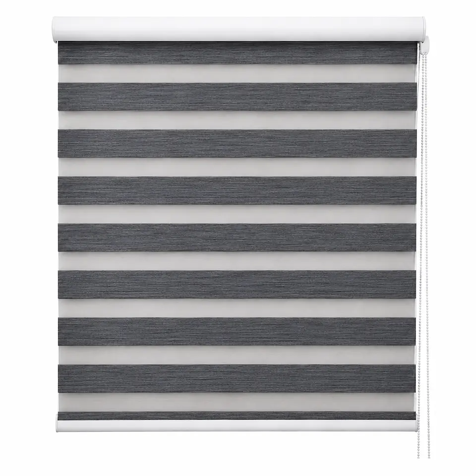 Cortina Duo Gris Oscuro Alto 240 cm 1