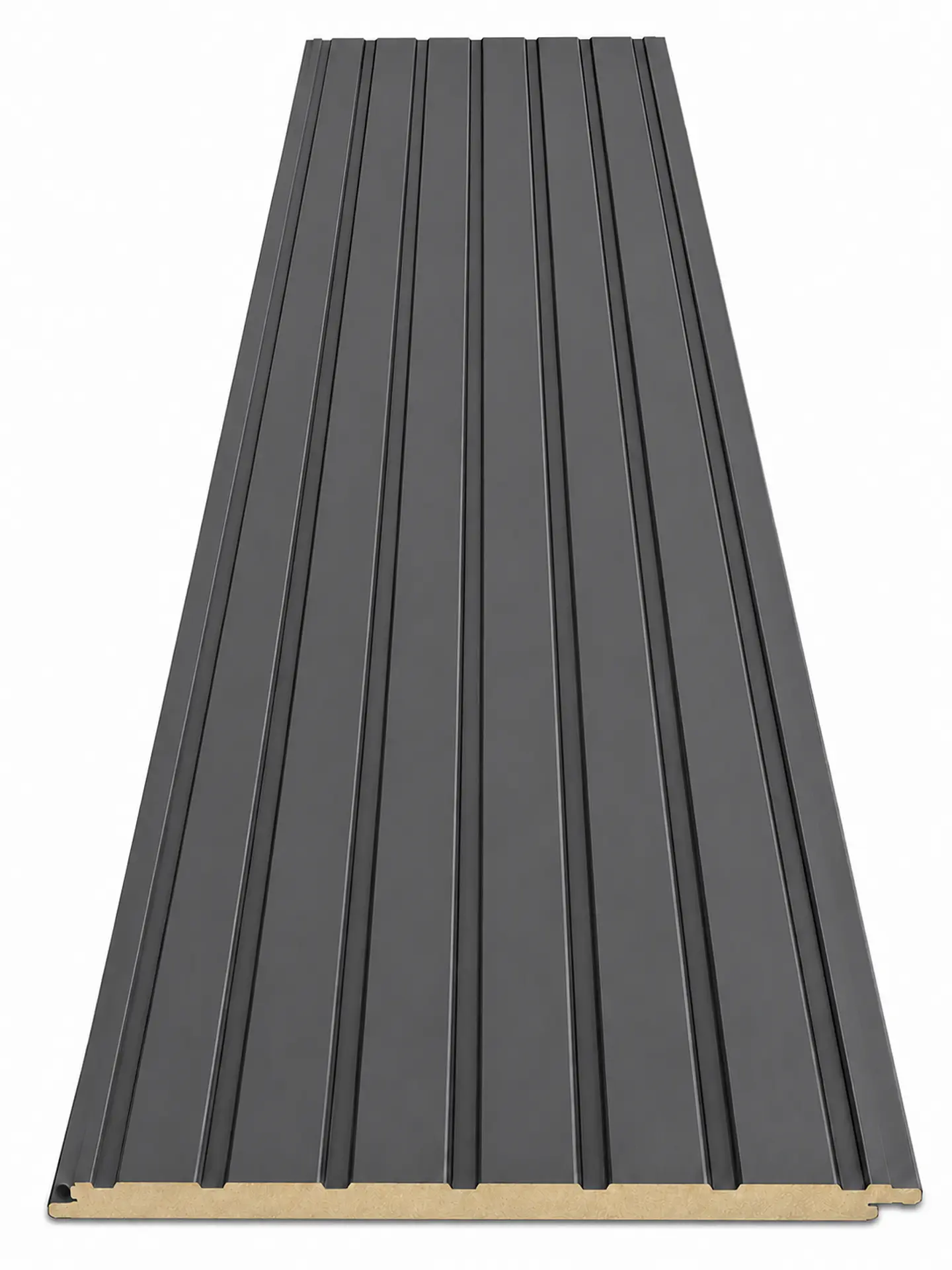 METAL SIDING NEGRO RANURADO  1