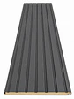 METAL SIDING NEGRO RANURADO  - Miniatura 1