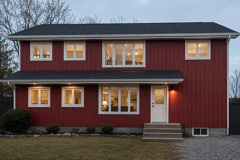 METAL SIDING ROJO ESCARCHADO 