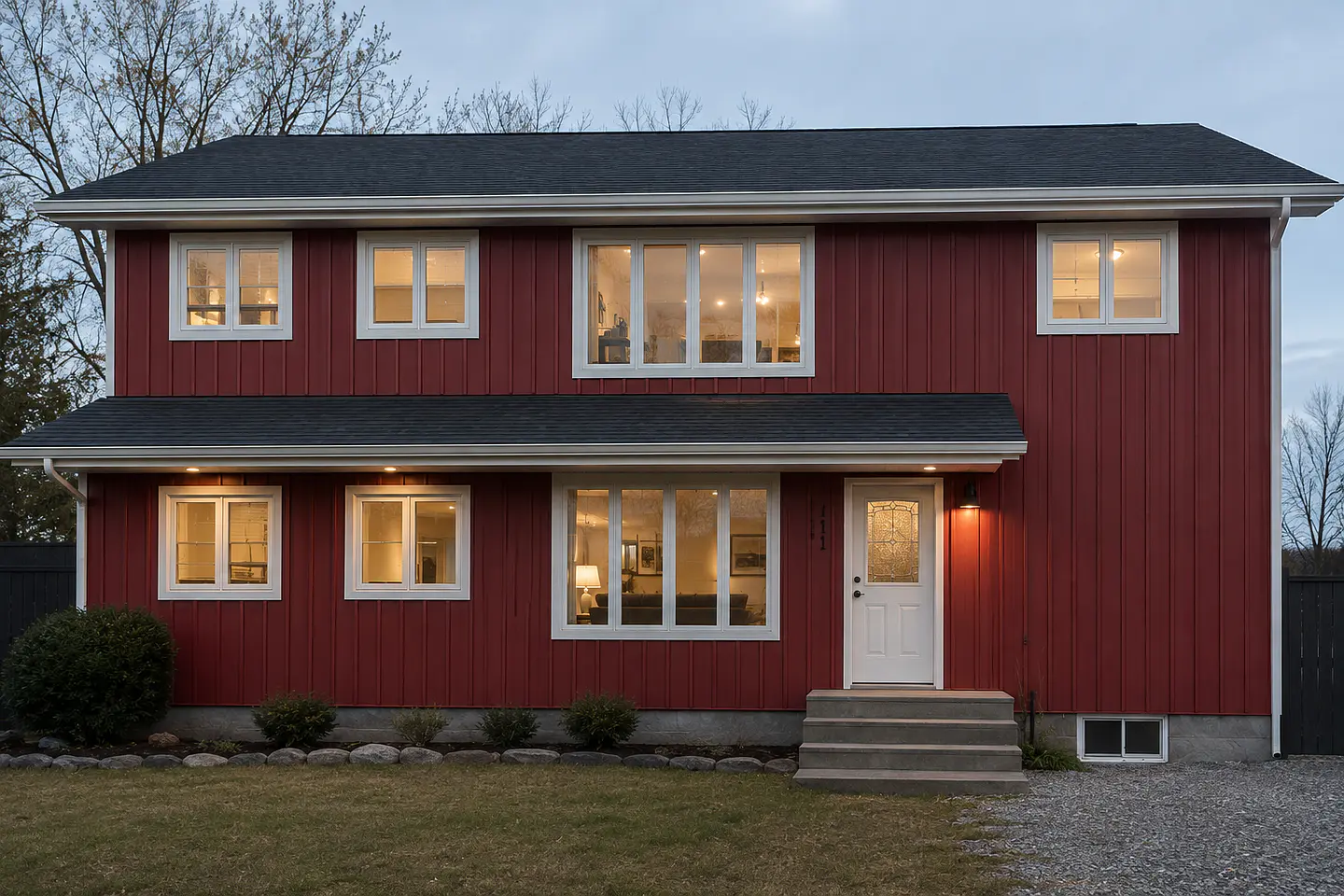 METAL SIDING ROJO ESCARCHADO  2