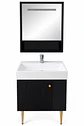 Vanitorio Negro 50 cm Con Botiquin y Espejo LED - Miniatura 2