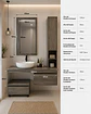 Mueble vanitorio con espejo, estante y mueble auxiliar  - Miniatura 3