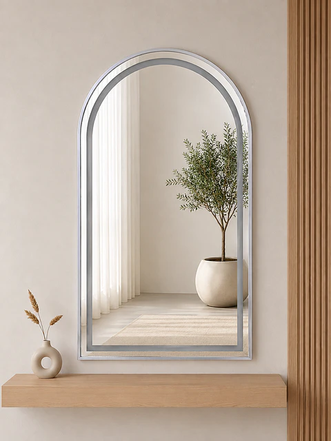 Espejo LED Arco L06 Silver 70x90 cm