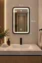 Espejo LED Rectangular L05 Color Negro 40x60 cm - Miniatura 2
