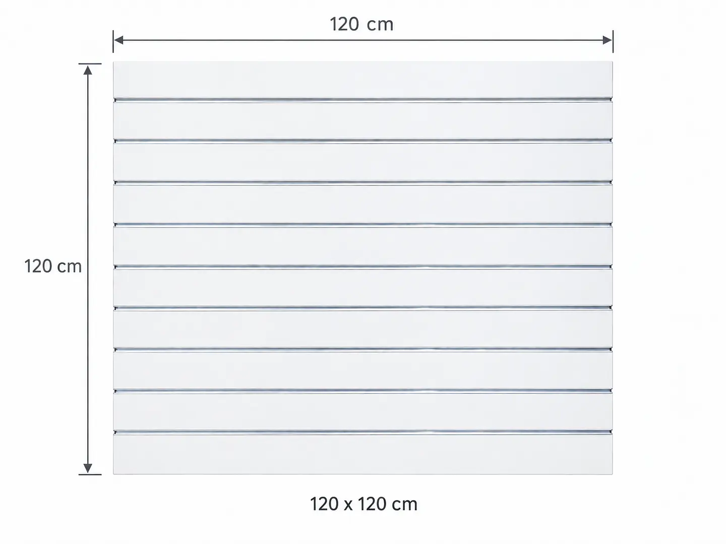 PANEL RANURADO BLANCO 120X120 cm  3