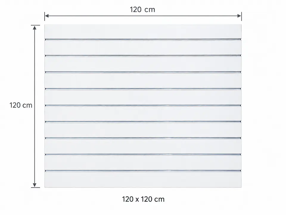 PANEL RANURADO BLANCO 120X120 cm  3