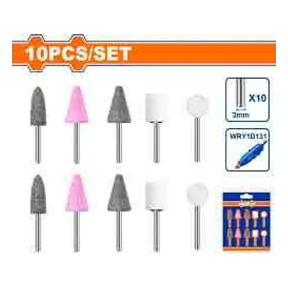 ACCESORIOS 10PCS MINI-RECTIFICADORA 3MM WADFOW 1
