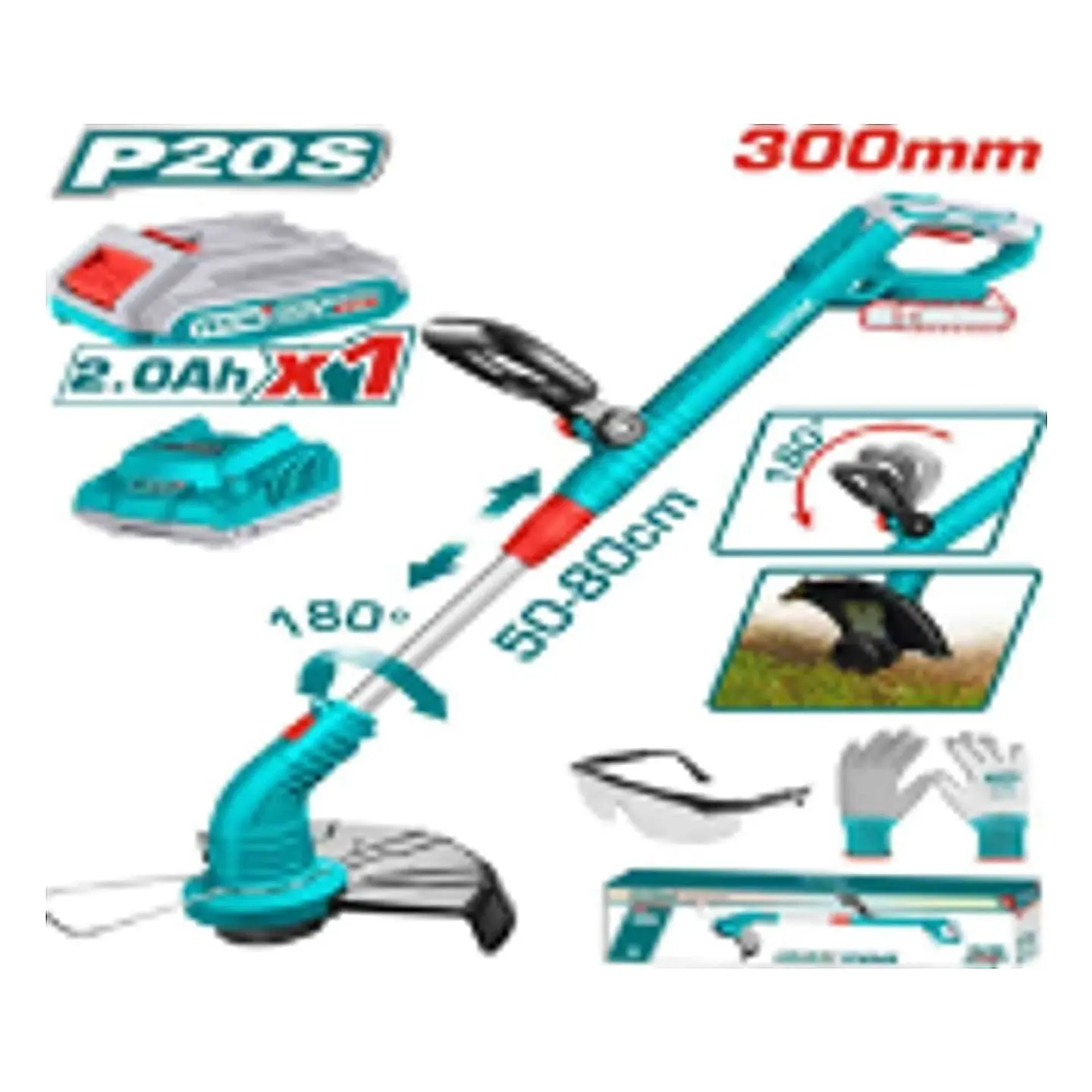 ORILLADORA INALAMBRICO LITIO-ION 20V CON BATERIA Y CARGADOR 1