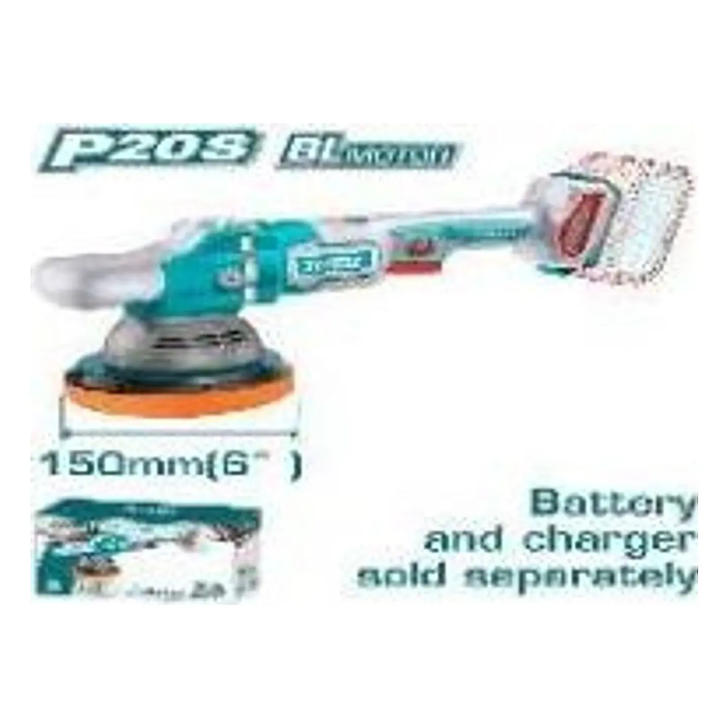 PULIDORA INALAMBRICO 150MM 20V TOTAL SIN BATERIA SIN CARGADO 1
