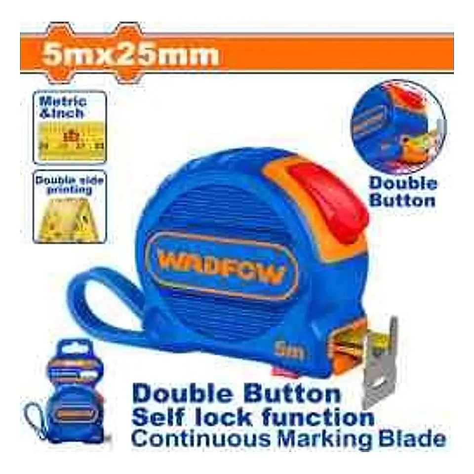 CINTA METRICA 5MT X 25MM WADFOW 1