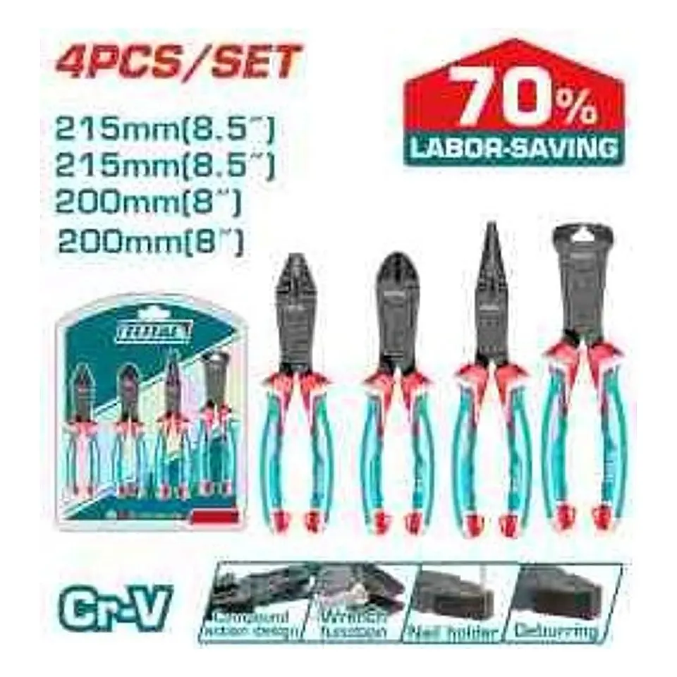 JGO ALICATES ACCION COMPUESTA POR 4PCS TOTAL 1