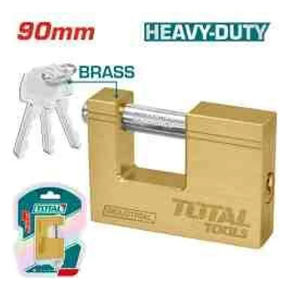 CANDADO JUMBO DE BRONCE 90MM TOTAL 1